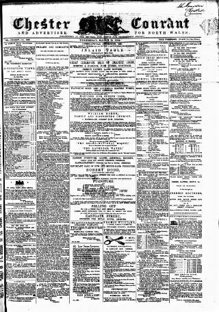 cover page of Chester Courant published on March 19, 1862