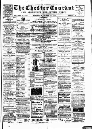 cover page of Chester Courant published on March 19, 1890