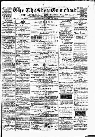 cover page of Chester Courant published on June 18, 1890