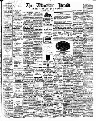 cover page of Worcester Herald published on June 18, 1859