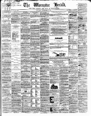 cover page of Worcester Herald published on September 17, 1859