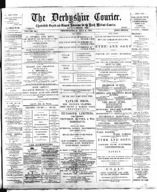 cover page of Derbyshire Courier published on May 4, 1895