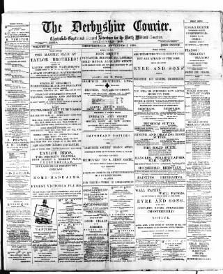 cover page of Derbyshire Courier published on November 2, 1895