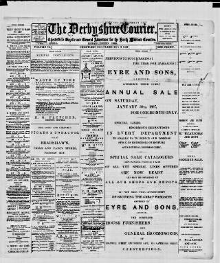 cover page of Derbyshire Courier published on February 2, 1897