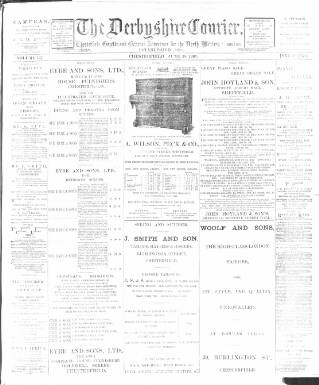 cover page of Derbyshire Courier published on June 18, 1901