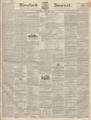 cover page of Hereford Journal published on February 2, 1853