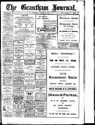 cover page of Grantham Journal published on August 2, 1924