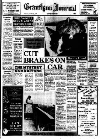 cover page of Grantham Journal published on June 18, 1982