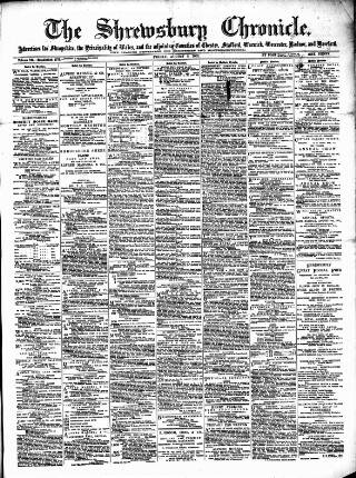 cover page of Shrewsbury Chronicle published on August 2, 1901