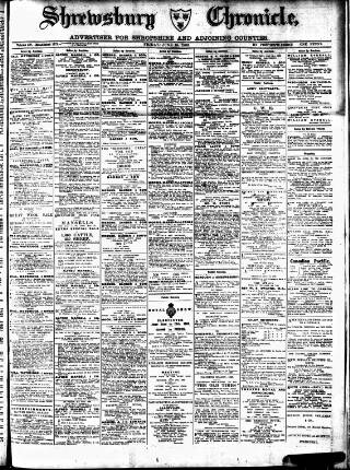 cover page of Shrewsbury Chronicle published on June 18, 1909