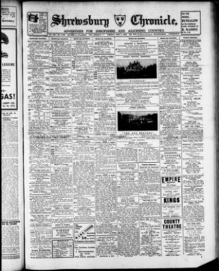 cover page of Shrewsbury Chronicle published on May 4, 1934