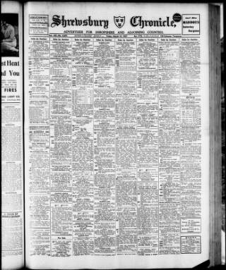 cover page of Shrewsbury Chronicle published on March 19, 1937