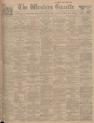 cover page of Western Gazette published on June 18, 1915
