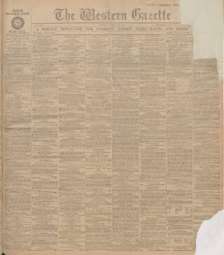 cover page of Western Gazette published on March 19, 1920