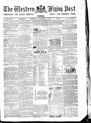 cover page of Sherborne Mercury published on September 17, 1861
