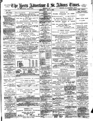 cover page of Herts Advertiser published on May 4, 1895