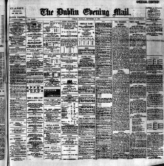 cover page of Dublin Evening Mail published on September 17, 1901