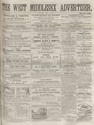 cover page of West Middlesex Advertiser and Family Journal published on May 4, 1861