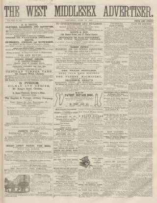 cover page of West Middlesex Advertiser and Family Journal published on June 18, 1864