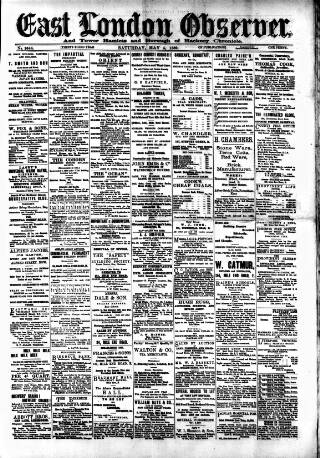 cover page of East London Observer published on May 4, 1889