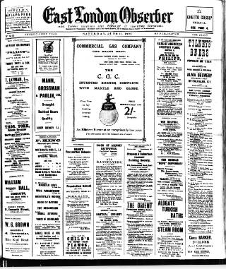 cover page of East London Observer published on June 18, 1927