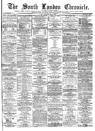 cover page of South London Chronicle published on May 2, 1863