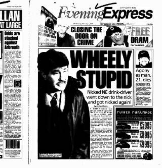 cover page of Aberdeen Evening Express published on February 2, 2000