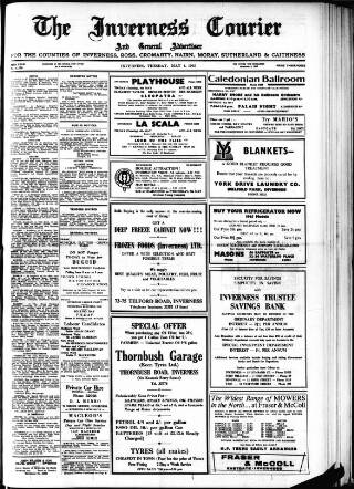 cover page of Inverness Courier published on May 4, 1965