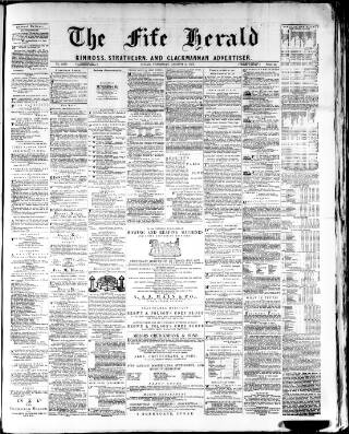 cover page of Fife Herald published on August 2, 1877