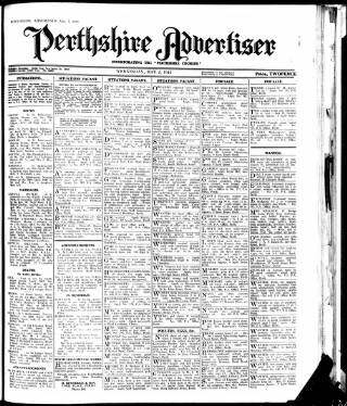 cover page of Perthshire Advertiser published on May 2, 1945