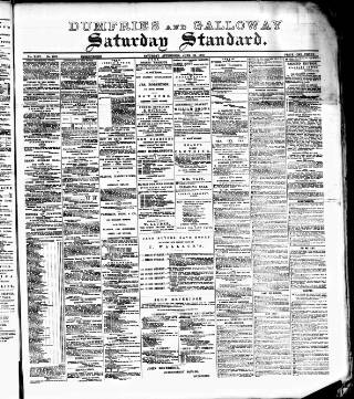 cover page of Dumfries and Galloway Standard published on June 18, 1887
