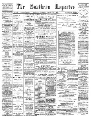 cover page of Southern Reporter published on February 2, 1899