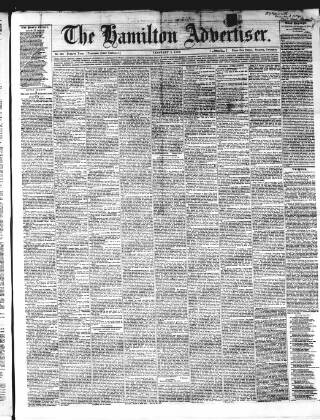 cover page of Hamilton Advertiser published on February 2, 1867