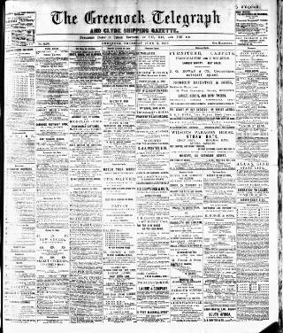 cover page of Greenock Telegraph and Clyde Shipping Gazette published on June 18, 1903