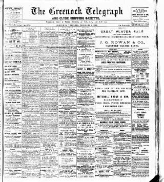 cover page of Greenock Telegraph and Clyde Shipping Gazette published on February 2, 1905