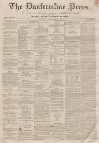 cover page of Dunfermline Press published on September 17, 1861