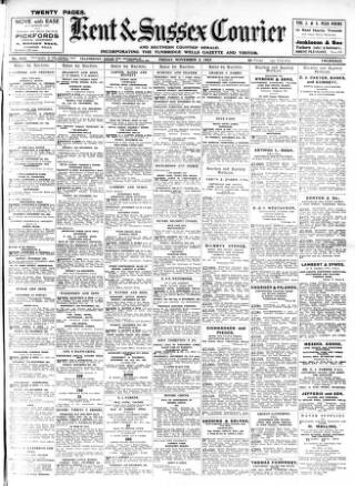 cover page of Kent & Sussex Courier published on November 2, 1923