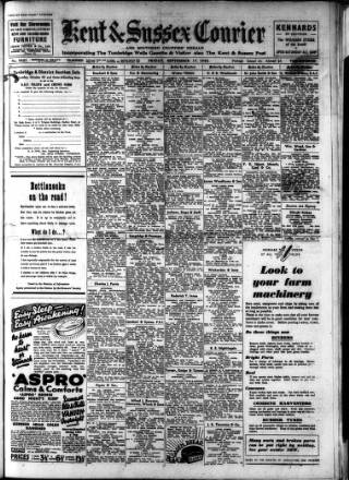 cover page of Kent & Sussex Courier published on September 17, 1943