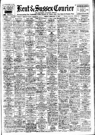 cover page of Kent & Sussex Courier published on February 2, 1951