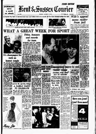 cover page of Kent & Sussex Courier published on June 18, 1965