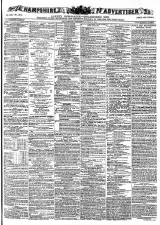 cover page of Hampshire Advertiser published on August 2, 1882