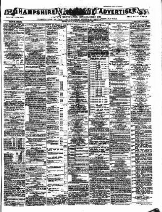 cover page of Hampshire Advertiser published on November 2, 1889