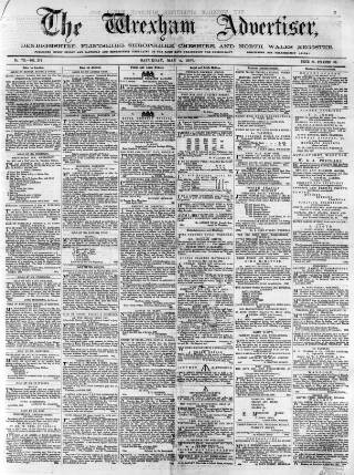 cover page of Wrexham Advertiser published on May 4, 1867