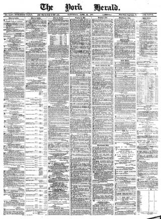 cover page of York Herald published on June 18, 1887