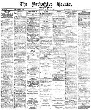cover page of York Herald published on March 19, 1890