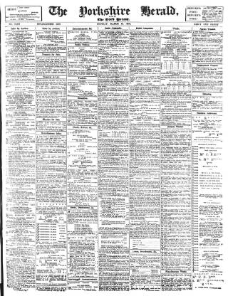cover page of York Herald published on March 19, 1900