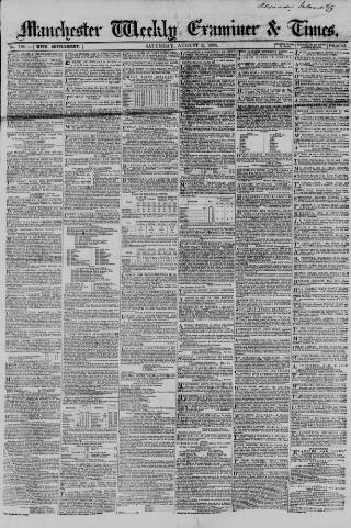 cover page of Manchester Times published on August 2, 1856