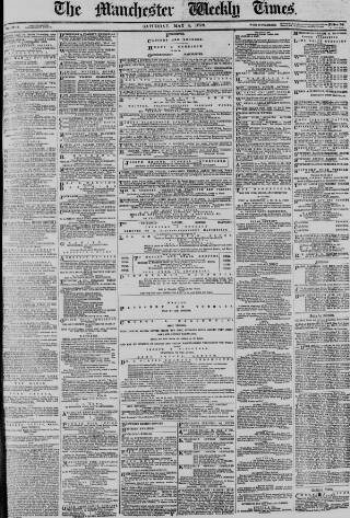 cover page of Manchester Times published on May 4, 1878