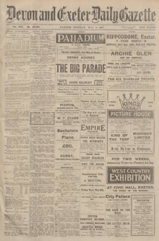 cover page of Exeter and Plymouth Gazette published on May 2, 1927