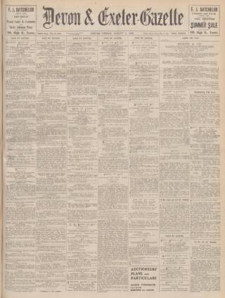cover page of Exeter and Plymouth Gazette published on August 2, 1940